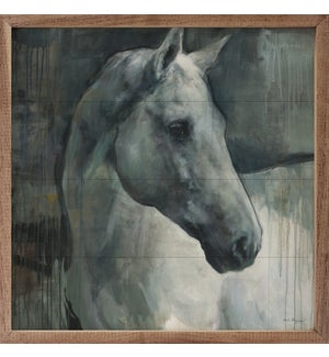 Grey Oldenburg Horse By Marilyn Hageman